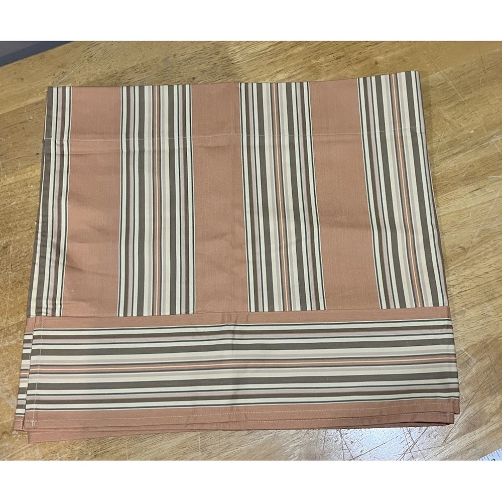 American Living‎ Ralph Lauren Sea Island Orange Green Stripes Valance 79x17"